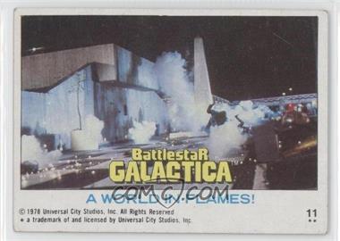 1978 Topps Battlestar Galactica - [Base] #11 - A World in Flames! [Good to VG‑EX]