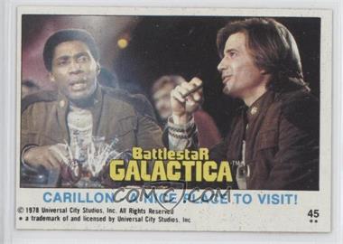 1978 Topps Battlestar Galactica - [Base] #45 - Carillon - A Nice Place to Visit!