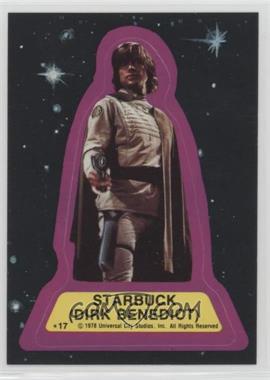 1978 Topps Battlestar Galactica - Stickers #17 - Starbuck (Dirk Benedict)