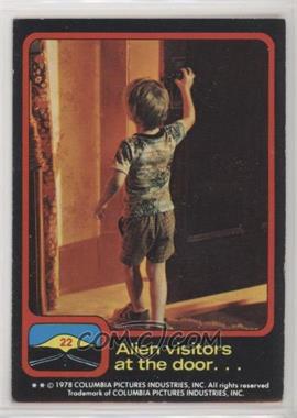 1978 Topps Close Encounters of the Third Kind - [Base] #22 - Alien visitors at the door...