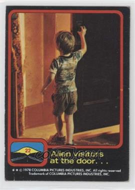 1978 Topps Close Encounters of the Third Kind - [Base] #22 - Alien visitors at the door...