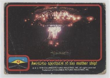1978 Topps Close Encounters of the Third Kind - [Base] #42 - Awesome spectacle of the mother ship! [Poor to Fair]