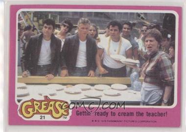1978 Topps Grease - [Base] #21 - Getting Ready to Cream the Teacher