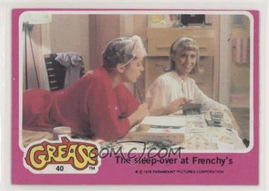 1978 Topps Grease - [Base] #40 - The Sleep-Over at Frenchy's