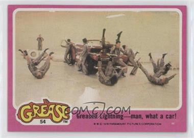 1978 Topps Grease - [Base] #54 - Greased Lightning - man, what a car!