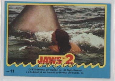 1978 Topps Jaws 2 - Stickers #11 - Jaws 2