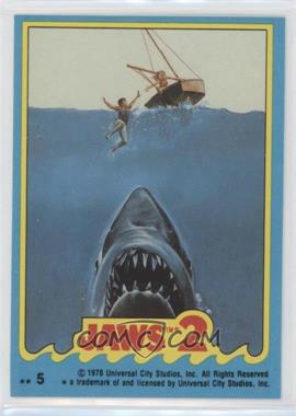 1978 Topps Jaws 2 - Stickers #5 - Jaws 2