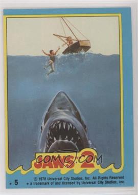 1978 Topps Jaws 2 - Stickers #5 - Jaws 2