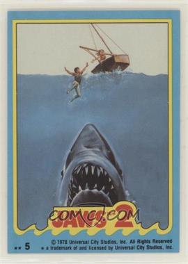 1978 Topps Jaws 2 - Stickers #5 - Jaws 2