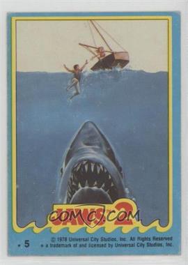 1978 Topps Jaws 2 - Stickers #5 - Jaws 2