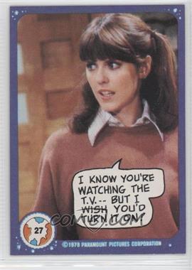 1978 Topps Mork & Mindy - [Base] #27 - I Know You're Watching the T.V....