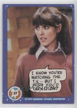 1978 Topps Mork & Mindy - [Base] #27 - I Know You're Watching the T.V....