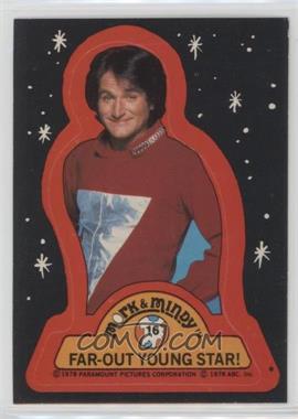 1978 Topps Mork & Mindy - Stickers #16 - Far-out young star!