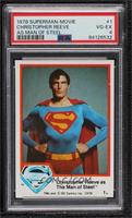 Christopher Reeve as The Man of Steel [PSA 4 VG‑EX]