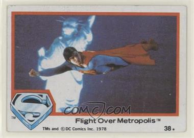 1978 Topps Superman The Movie - [Base] #38 - Flight Over Metropolis [Good to VG‑EX]