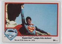 Superman Leaps into Action