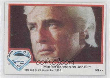 1978 Topps Superman The Movie - [Base] #69 - Marlon Brando as Jor-El