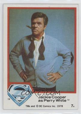 1978 Topps Superman The Movie - [Base] #7 - Jackie Cooper as Perry White [Good to VG‑EX]