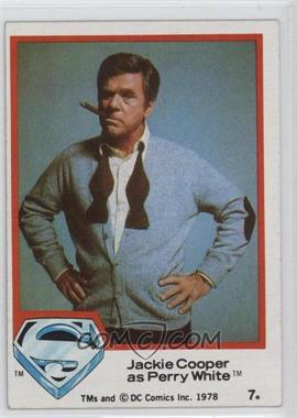 1978 Topps Superman The Movie - [Base] #7 - Jackie Cooper as Perry White [Good to VG‑EX]