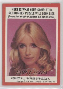 1978 Topps Three's Company - Puzzle Cards #_NoN - Completed Puzzle A / Completed Puzzle B