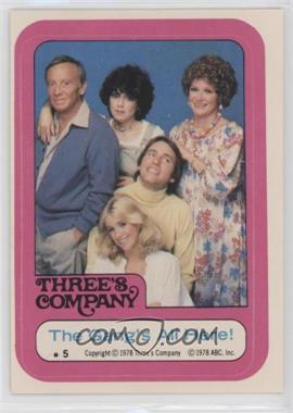 1978 Topps Three's Company - Stickers #5 - The Gang's All Here!