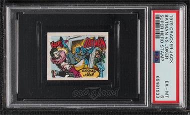 1979 Cracker Jack Super Hero Stamps - [Base] #_BAJO - Batman vs The Joker [PSA 6 EX‑MT]