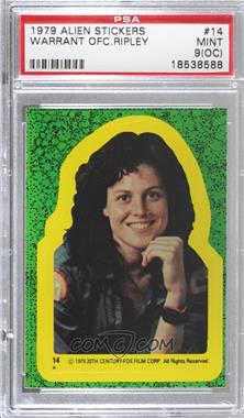 1979 Topps Alien Stickers - [Base] #14 - Warrant Officer Ripley [PSA 9 MINT (OC)]