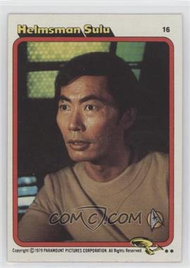 1979 Topps Star Trek: The Motion Picture - [Base] #16 - Helmsman Sulu