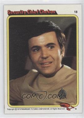 1979 Topps Star Trek: The Motion Picture - [Base] #18 - Security Chief Chekov