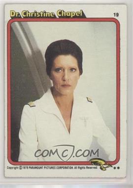 1979 Topps Star Trek: The Motion Picture - [Base] #19 - Dr. Christine Chapel