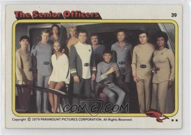 1979 Topps Star Trek: The Motion Picture - [Base] #39 - The Senior Officers