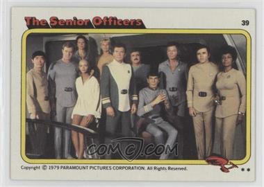 1979 Topps Star Trek: The Motion Picture - [Base] #39 - The Senior Officers