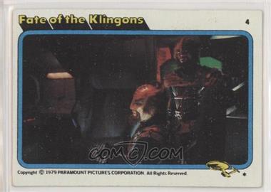 1979 Topps Star Trek: The Motion Picture - [Base] #4 - Fate of the Klingons