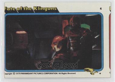 1979 Topps Star Trek: The Motion Picture - [Base] #4 - Fate of the Klingons