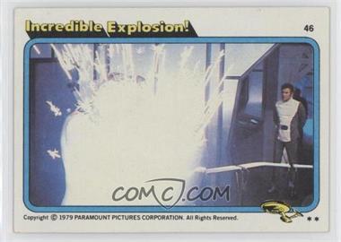 1979 Topps Star Trek: The Motion Picture - [Base] #46 - Incredible Explosion!