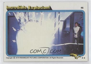 1979 Topps Star Trek: The Motion Picture - [Base] #46 - Incredible Explosion!