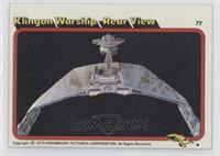 Klingon Warship - Rear View