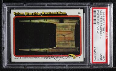 1979 Topps Star Trek: The Motion Picture - [Base] #80 - Vulcan Starship - Overhead View [PSA 9 MINT]