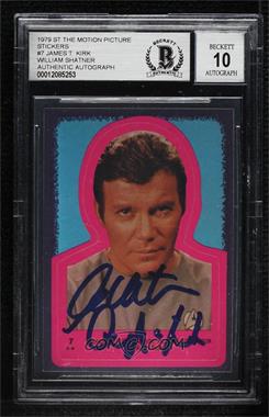 1979 Topps Star Trek: The Motion Picture - Stickers #7 - Captain James T. Kirk [BAS BGS Authentic]