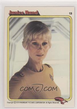 1979 Topps Star Trek: The Motion Picture Bread Series - [Base] - Rainbo Bread #13 - Janice Rand
