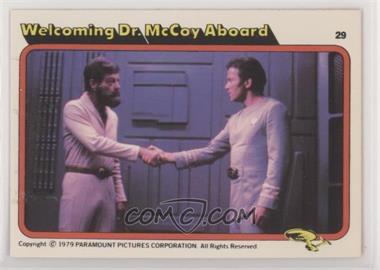 1979 Topps Star Trek: The Motion Picture Bread Series - [Base] - Rainbo Bread #29 - Welcoming Dr. McCoy Aboard