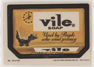 1979 Topps Wacky Packages Rerun Series 1 - [Base] #18.1 - Vile (One Star)