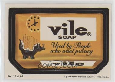 1979 Topps Wacky Packages Rerun Series 1 - [Base] #18.1 - Vile (One Star)