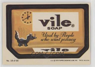 1979 Topps Wacky Packages Rerun Series 1 - [Base] #18.1 - Vile (One Star)