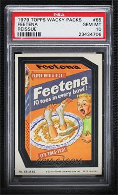 1979 Topps Wacky Packages Rerun Series 1 - [Base] #65.1 - Feetena (One Star) [PSA 10 GEM MT]