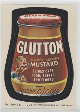 1979 Topps Wacky Packages Rerun Series 2 - [Base] #116.2 - Glutton (Two Stars)