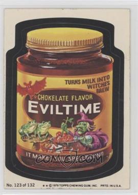 1979 Topps Wacky Packages Rerun Series 2 - [Base] #123.2 - Eviltime (Two Stars)