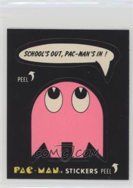 1980 Fleer Pac-Man Stickers - [Base] #26.1 - School's out, Pac-Man's in! (With Eyes)