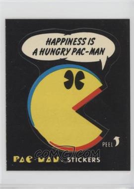 1980 Fleer Pac-Man Stickers - [Base] #33.3 - Happiness Is a Hungry Pac-Man (With Eyes)