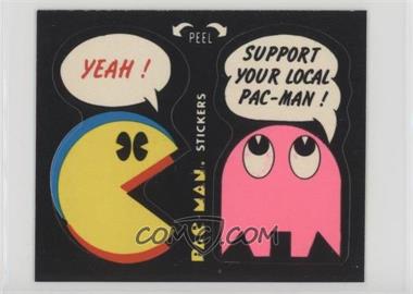 1980 Fleer Pac-Man Stickers - [Base] #36.3 - Yeah! - Support Your Local Pac-Man! (With Eyes)